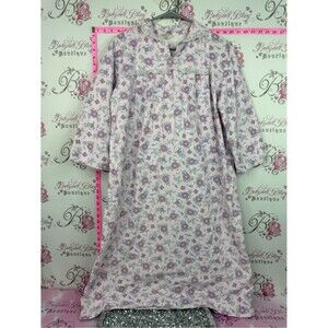 MOO MOO dress ' Floral Nightgown - Pink Floral Print